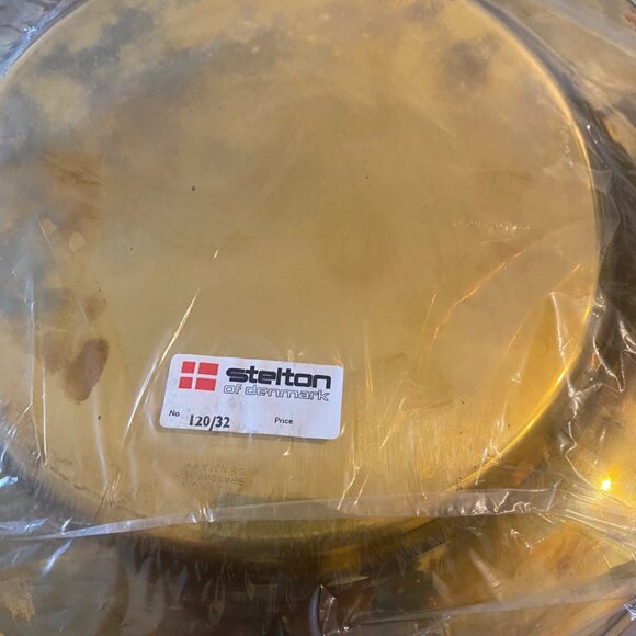 Mid-Century Danish Brass Coaster Dining Plates from Stelton, Set of 8 - Picture 6 of 10